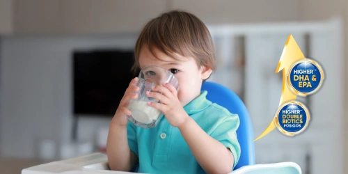 Banner Artikel 5 Manfaat Susu yang Mengandung Probiotik untuk Anak