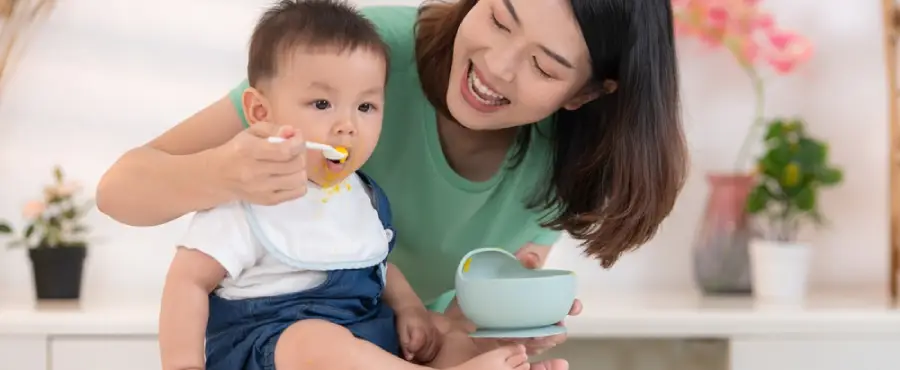 Banner Artikel MPASI 6 Bulan: Tekstur, Porsi, Jadwal, dan Menu Makanannya