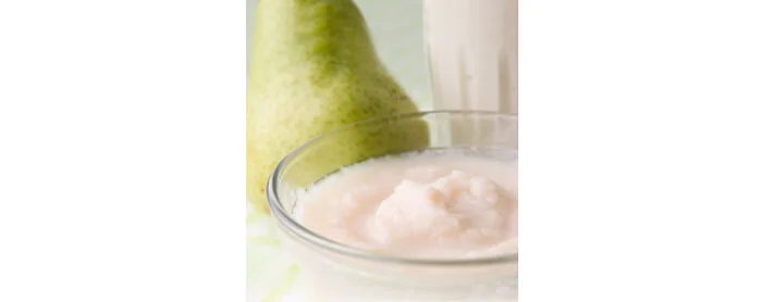 Menu MPASI Pir Saus Yogurt